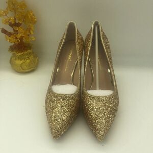 Eastanna Pointed Toe High Heel Glitter Stiletto Wedding Bride Shoes